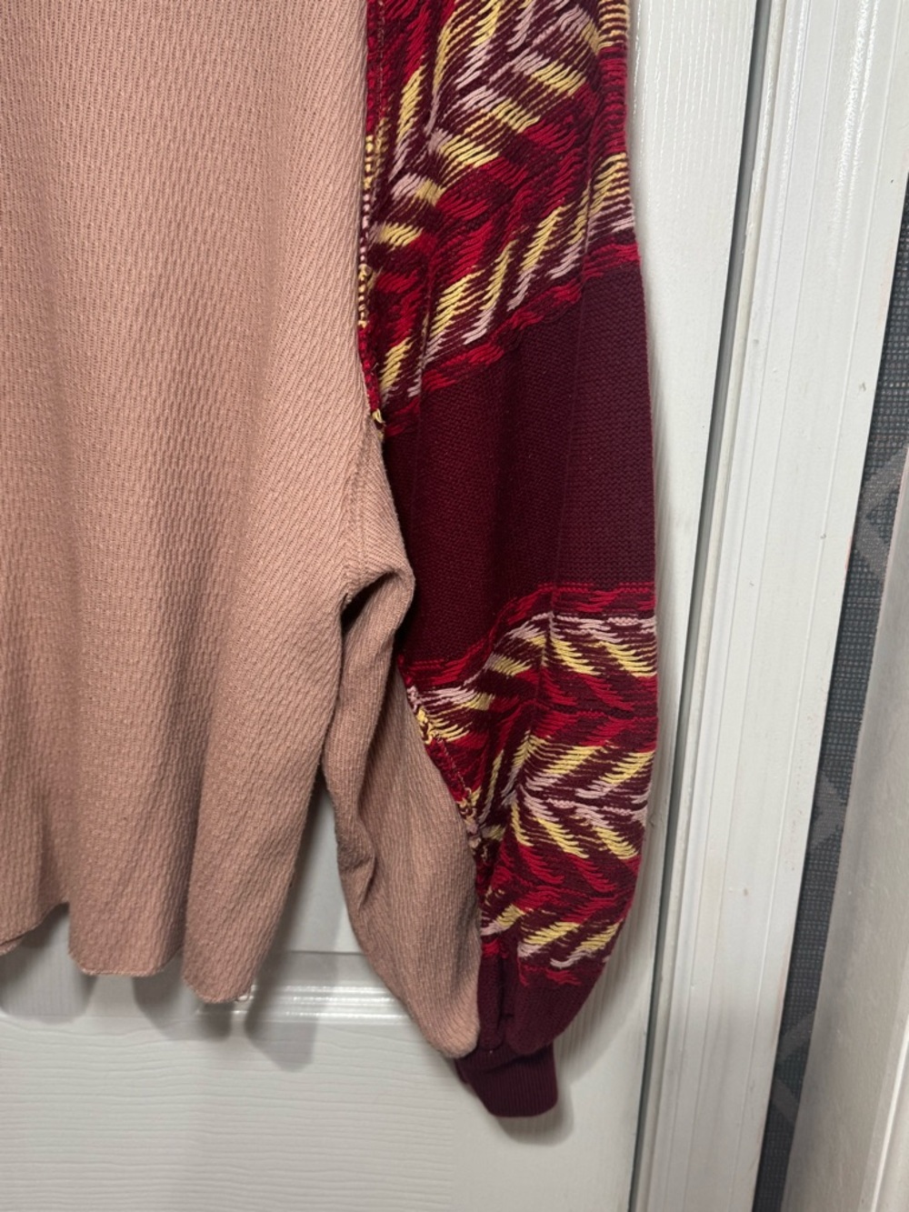 🩰🧶 Free People we the free Rainbow Dreams in Arizona Sands, Balloon sleeves 🧶🩰 - Picture 5 of 8